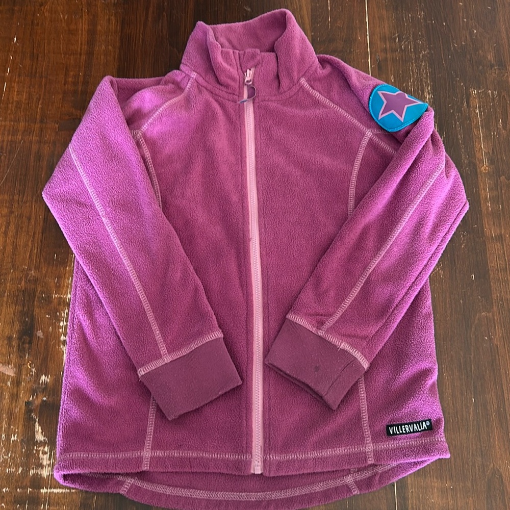 Villervalla Purple Fleece Jacket 128cm